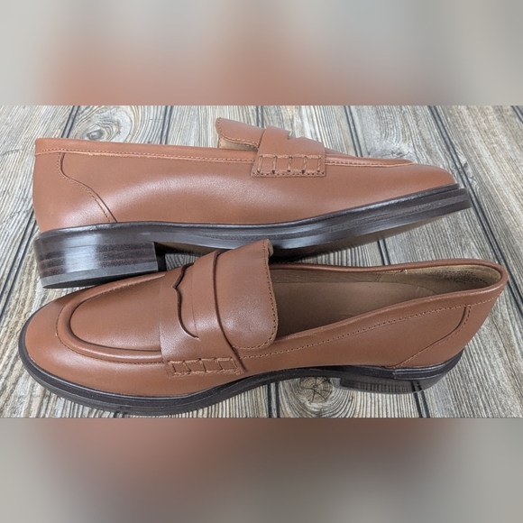 Madewell Size 10 Men's Oxford Loafers NWT Light Brown - Picture 5 of 10